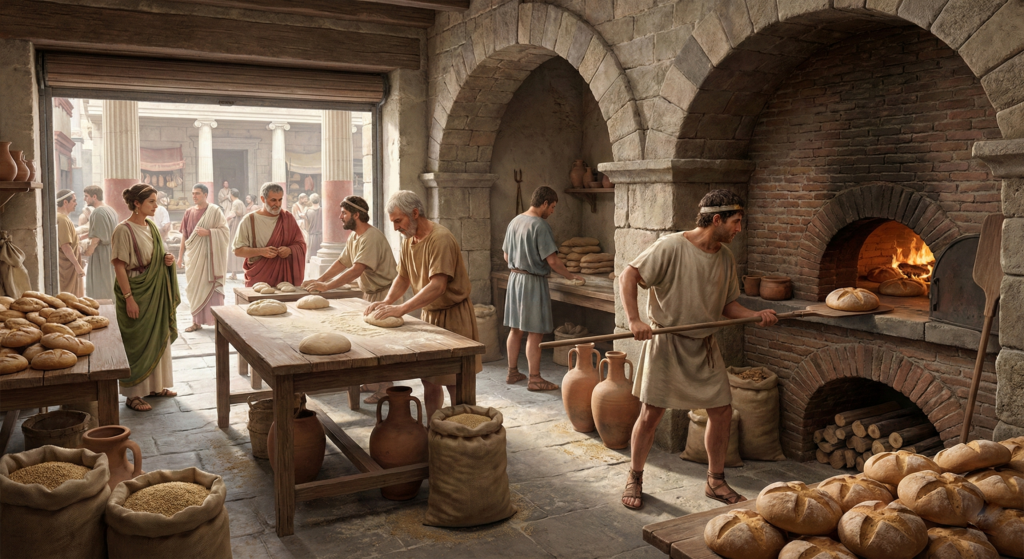 Zanim nowoczesna technologia zmieniła oblicze piekarnictwa, liczyły się tylko ręce mistrza i czas. Odkrywamy sekrety rzymskich piekarzy i sprawdzamy, co łączy ich antyczne techniki z naszą dzisiejszą misją tworzenia najlepszego chleba na zakwasie w Warszawie. Poznaj historię rzemiosła, które przetrwało tysiąclecia.